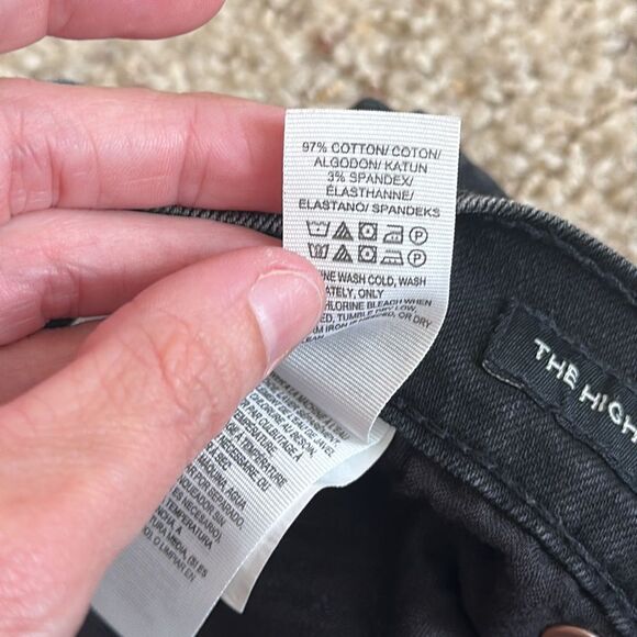 Lucky Brand stye High Rise Shortie Distressed Shorts - Picture 4 of 6